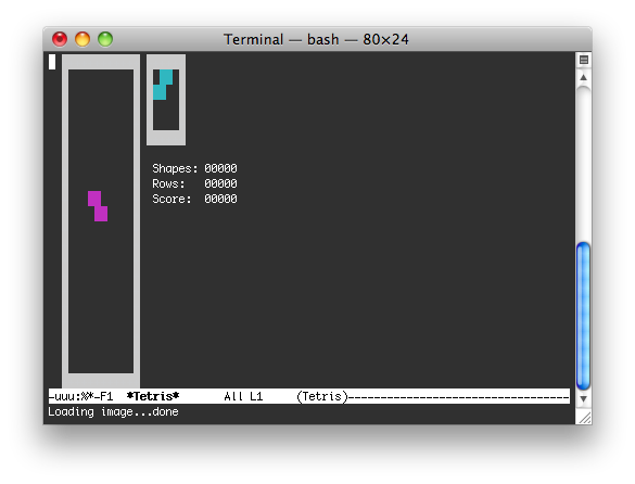 Tetris i Terminal